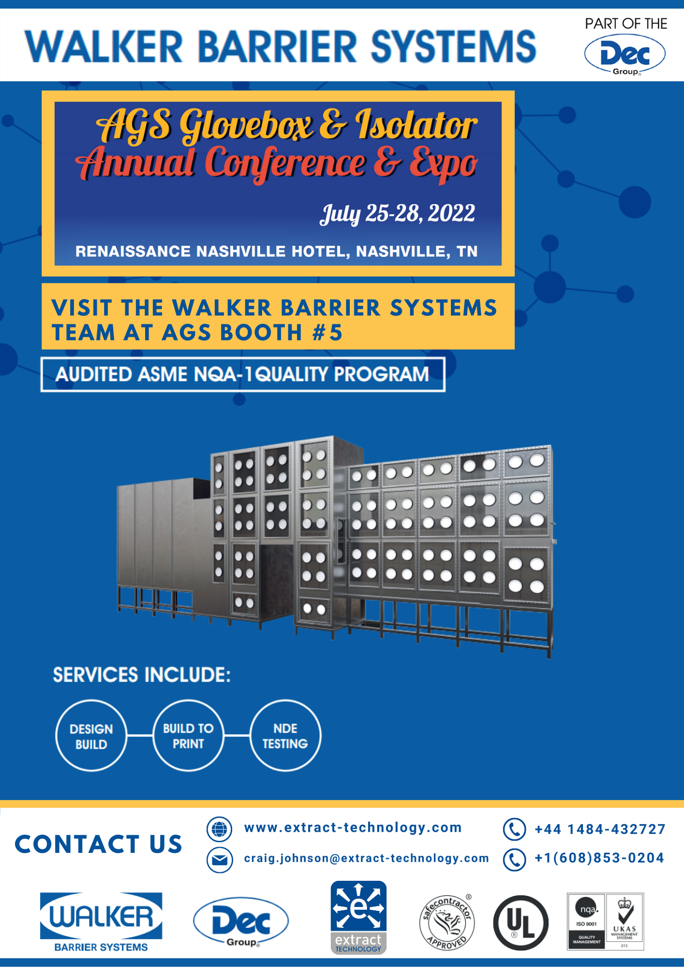 Walker Barrier Systems at the American Glovebox Society