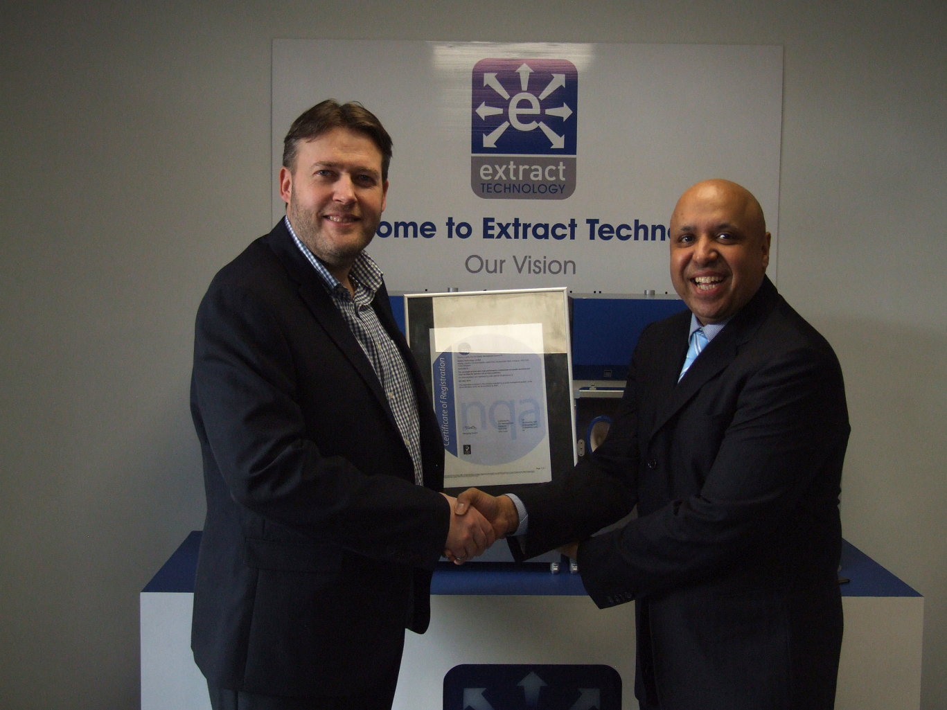 Extract Technology Ltd awarded ISO 9001:2015