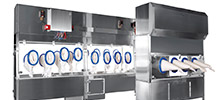 Active Restricted Access Barrier System for Autoclave Unloading + Can Filling